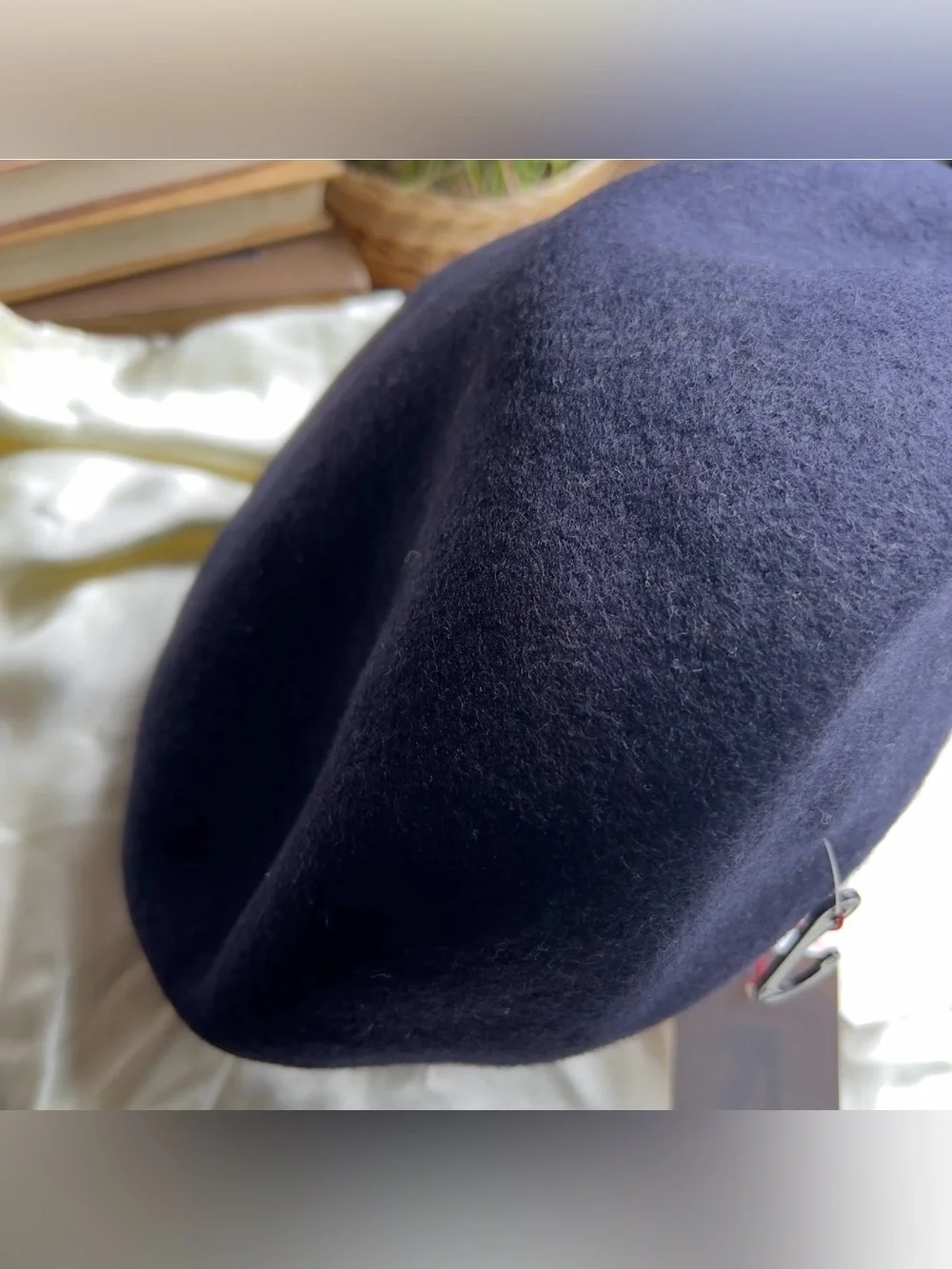 Uniqlo Ines Dela Fressange Paris Women’s Navy Blue 100% Wool Benet Hat One Size